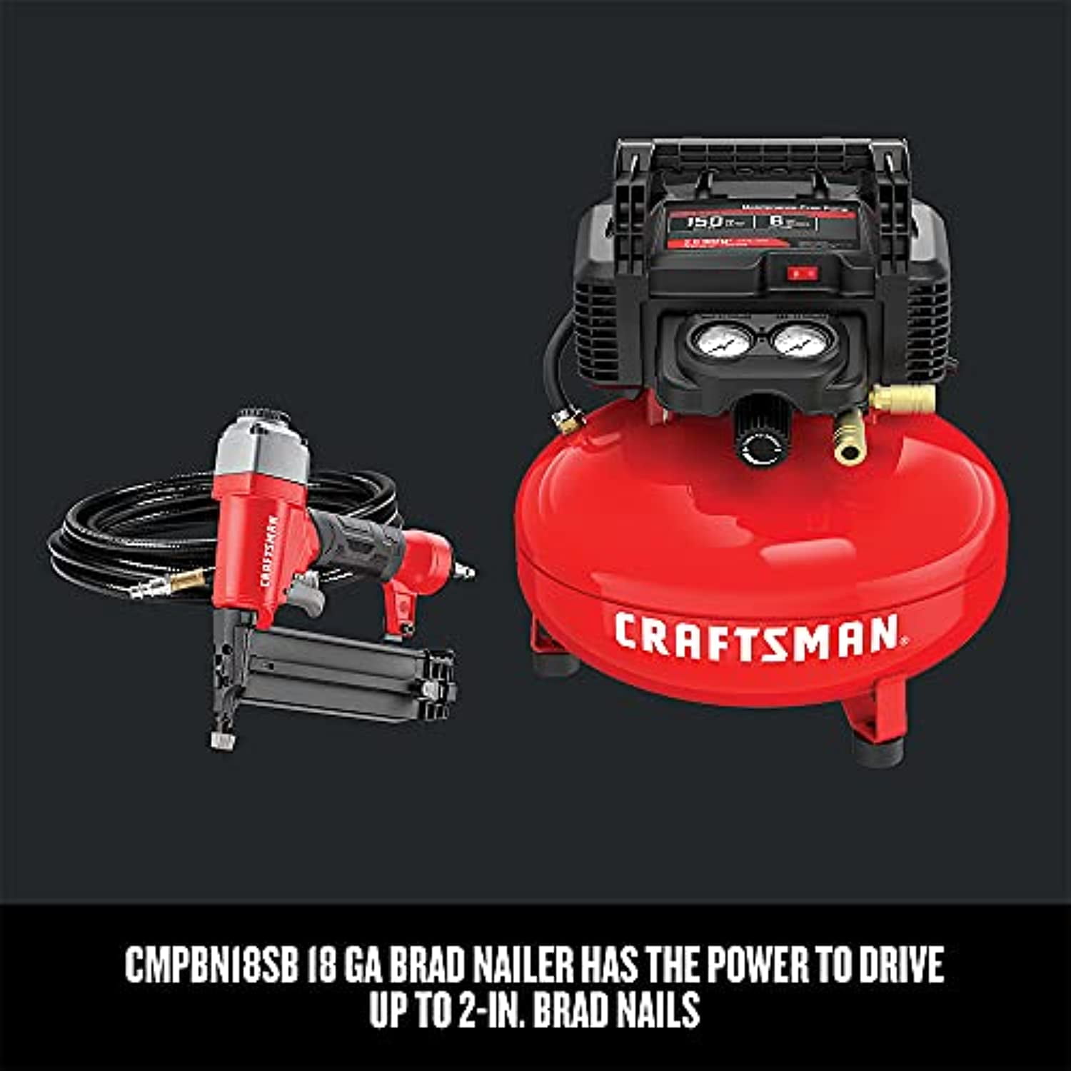 Craftsman 6 gallon air compressor combo kit sale