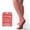 Heather Coral, variant on Copper Fit® Compression Socks, Copper Infused Easy-On/Off, 1-pair, Unisex, Heather Blue, S/M