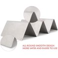 thumbnail image 5 of Taco Holders Set of 4, Stainless Steel  Stand Shell Rack, Each Rack Holds up to 3 Tacos.  Oven and Grill Safe for Baking, Dishwasher-Bonison, 5 of 9