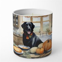Carolines Treasures DAC1786CDL 10 oz Unisex Black Lab Fall Kitchen Pumpkins Decorative Soy Candle