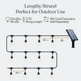 thumbnail image 5 of Brightech Ambience Pro – Solar Power Remote Control Outdoor String Lights with Edison Bulbs – Shatterproof, Commercial Grade LED Waterproof Patio Lights – 1W, 3,000K, Hanging, 27 ft, 5 of 7
