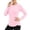 AB409 Pink, variant on Women Long Sleeve T-Shirts Casual Solid Color Crewneck Base Layer Ladies Work School Tshirts Size S
