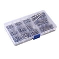 thumbnail image 1 of Hex Head Socket Screws and Nuts Assortment, Made of 304 Stainless Steel, Many Length Choices in One Set, Well Packed in Transparent Plastic Box for Machinery, Furniture, Repair, 1 of 7