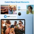 thumbnail image 3 of Blackview Tablet 10 inch Android 15,2025 AI Tablet, 4GB RAM 64GB ROM 1TB Expandable, Quad-Core, Widevine L1, 1280x800 IPS Touchscreen, 5G WiFi, BT 5.0, Dual Camera, 6600mAh (Blue), 3 of 8
