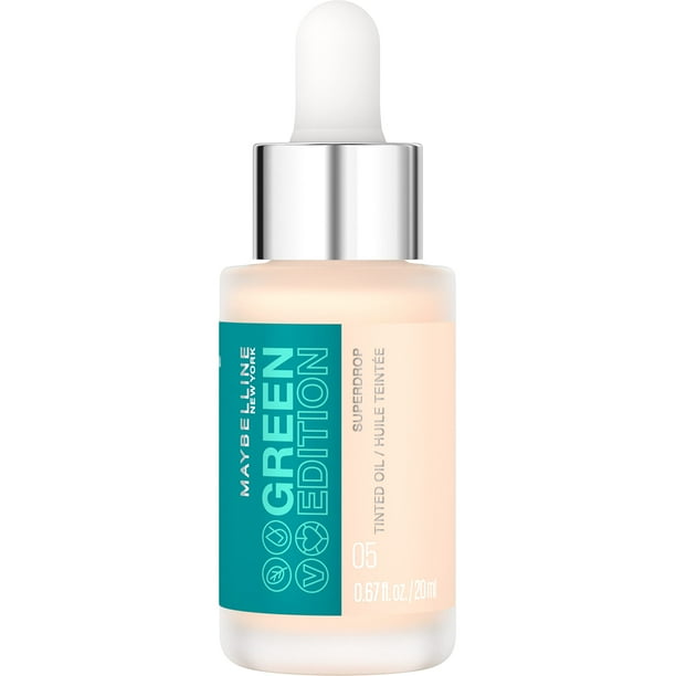 Base de aceite teñido Superdrop de Maybelline Green Edition 05