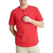 Chaps Men's Short Sleeve Coastland Wash Henley T-shirt-Size XS-2X