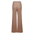 thumbnail image 4 of Outfmvch Wide Leg Linen Pants for Women Gaucho Pant Long Lounge Pant Linen for Women Casual Capri Baggy Wide Leg Plus Size Linen Pants Women' S Culottes Flowy Lounge Wide Leg Linen Pants Khaki M-3XL, 4 of 5