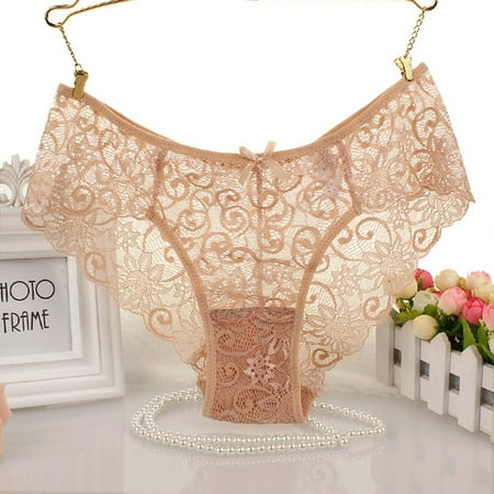 

UDAXB Lingerie Fashion Delicate Women Translucent Underwear Sheer Lace Tank Lace Sexy Underpant