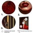 thumbnail image 3 of DESIGN ART Designart "Ravishing Woman In Red Iii" Woman Sensual Canvas Art Print 12 in. wide x 20 in. high, 3 of 5
