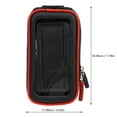 thumbnail image 4 of EeaseCA Sac pour Téléphone de Vélo Imperméable Pochette pour Téléphone Cellulaire Sac avant de Vélo avec Support Noir, 4 of 7