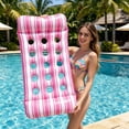 thumbnail image 6 of Pool Float,Water Lounger,Inflatable Floating Mat With Headrest,Portable Air Mattress For Pool Beach And Water Relaxation, 6 of 9