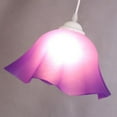 thumbnail image 2 of Candelabro con forma de flor, pantalla de techo, cubierta de pantalla, accesorio de iluminación colgante Púrpura Zulema Pantalla de lámpara, 2 of 8