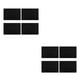 thumbnail image 3 of Manteles Individuales Injueey 4 Piezas Lino Lavables Negro 2Conjunto, 3 of 6
