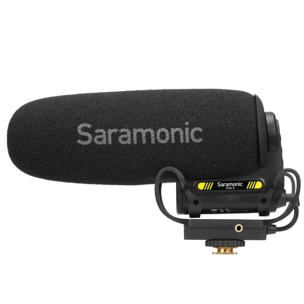 Micrófono Saramonic VMIC5 Shotgun Supercardioid con batería de 150 horas