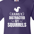 thumbnail image 4 of Inktastic Easily Distracted by Squirrels Youth T-Shirt, 4 of 5
