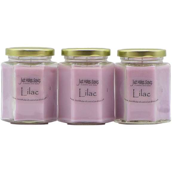 Lilac 3- Pack Soy Candle -Just Makes Scents Candles & Gifts