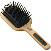 Kent PF19 Beechwood Cushion Paddle Brush - Scalp Massager and Detangler Brush - The Hair Brush for Thick Hair - Scalp Massager Hair Growth Stimulator - Hair Detangler Brush and Curly Hair Brush