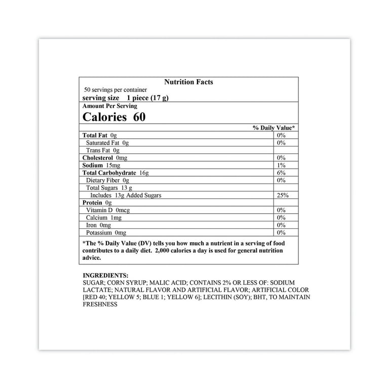 Lollipops Assortment, Assorted Flavors, 0.6 oz, 50/Carton, Ships in 1-3 Business Days Lollipops Assortment, Assorted Flavors, 0.6 oz, 50/Carton, Ships in 1-3 Business Days