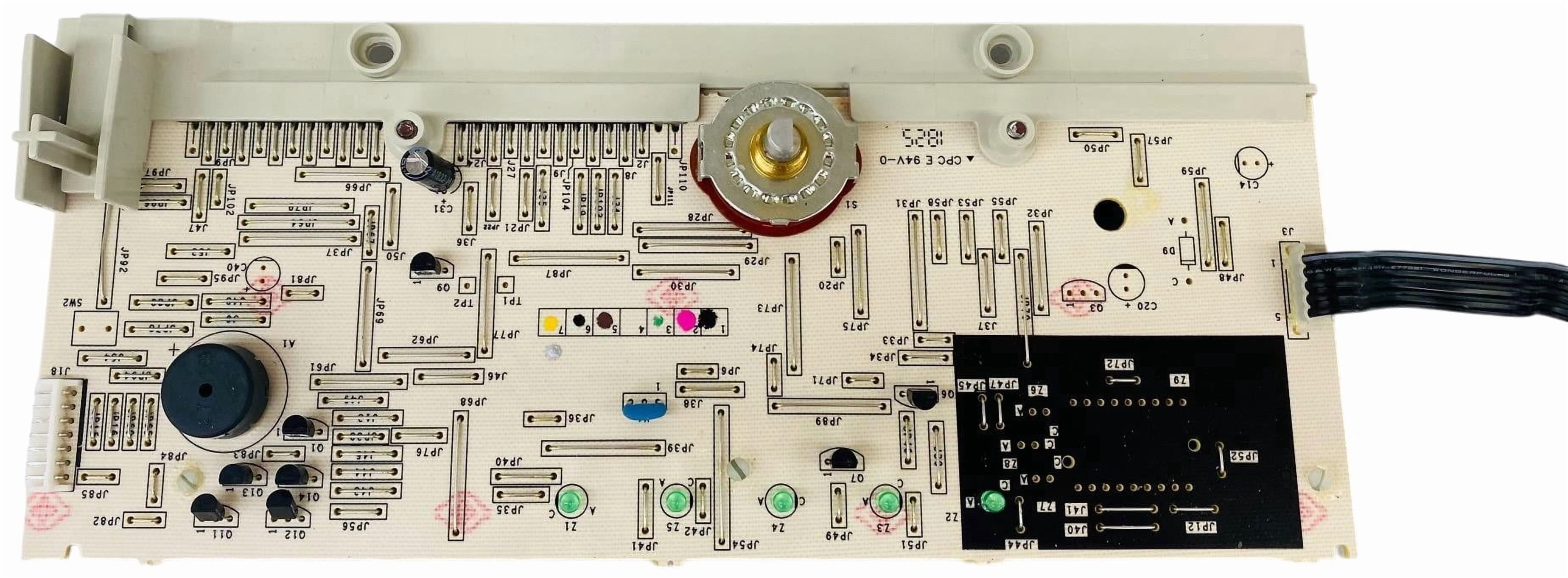 Mounted Main Control Board fits General Electric, AP4980168, WH12X10475