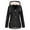 Black, variant on Aboser Women's Windproof Softshell Jacket with Fuzzy Hood Winter Fleece Lined Windbreaker Insulated Long Rain Jacket Plus Size Hooded Coats for Outdoor Sports
