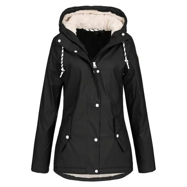 Chaquetas y abrigos casuales con capucha de manga larga para mujer, ropa deportiva de exterior de polar, chaqueta de montañismo con capucha, chaqueta rígida, abrigo para mujer