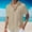 Khaki, variant on EQWLJWE Compression Shirt for Men's Casual Shirts Stylish Solid Color Short Sleeve Lapel Collar Button Down Shirt Wrinkle Free Soft Summer Beach Tops for Office