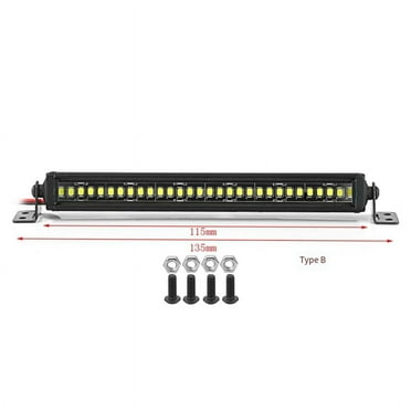 RC Car Roof Lamp 24 36 LED Light Bar for 1/10 RC Crawler Axial SCX10 90046/47 SCX24 D90 TRX4 Body, B