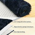 thumbnail image 2 of Haperlare 10'x13' Fluffy Area Rugs for Living Room Plush and Thick Shag Rug Non-Slip Carpet for Bedroom, Fuzzy Shaggy Rugs for Kids Nursery Dorm, Navy Blue, 2 of 7