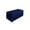 Dark Blue, variant on Fitted Rectangle Tablecloth with Wrinkle-Resistant Polyester and Ruffle Skirt, 4Ft (47 X 24 X 29.5 Inches), Brown, for Folding Tables
