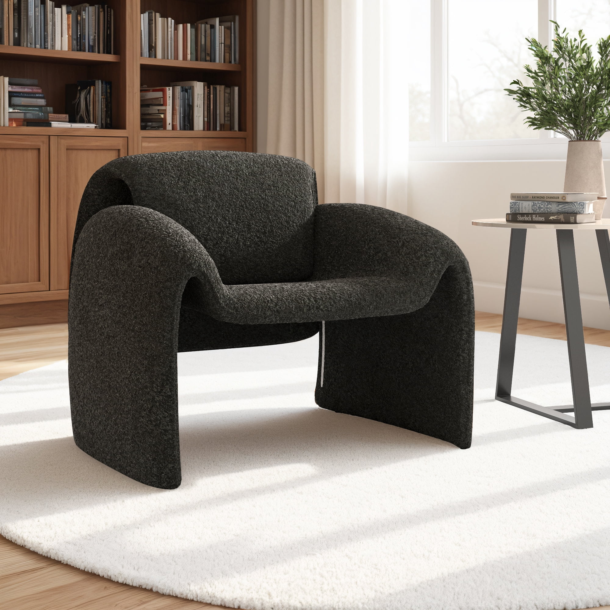 Weston Home Gerace Bentwood Round Arm Accent Chair