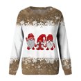 thumbnail image 3 of Christmas Sweatshirts for Women 2025 Long Sleeve Crewneck Xmas Snowflake Sweatshirt Pullover Tops, 3 of 5