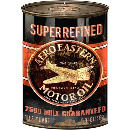 - Reproduction Aero Eastern Motor Oil Can Cutout 7 1/4
