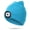 Light blue, variant on Sinhoon Child Headlight Cap 4 LED Night Lighting Beanie Hat with Light USB Rechargeable Hat High Brightness Ultra Soft Multipurpose Camping Decoration Clothing Accessories