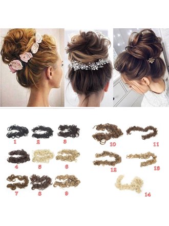 Florata Wedding Fashion Hair Style Pony Tail Hairpiece Chignon