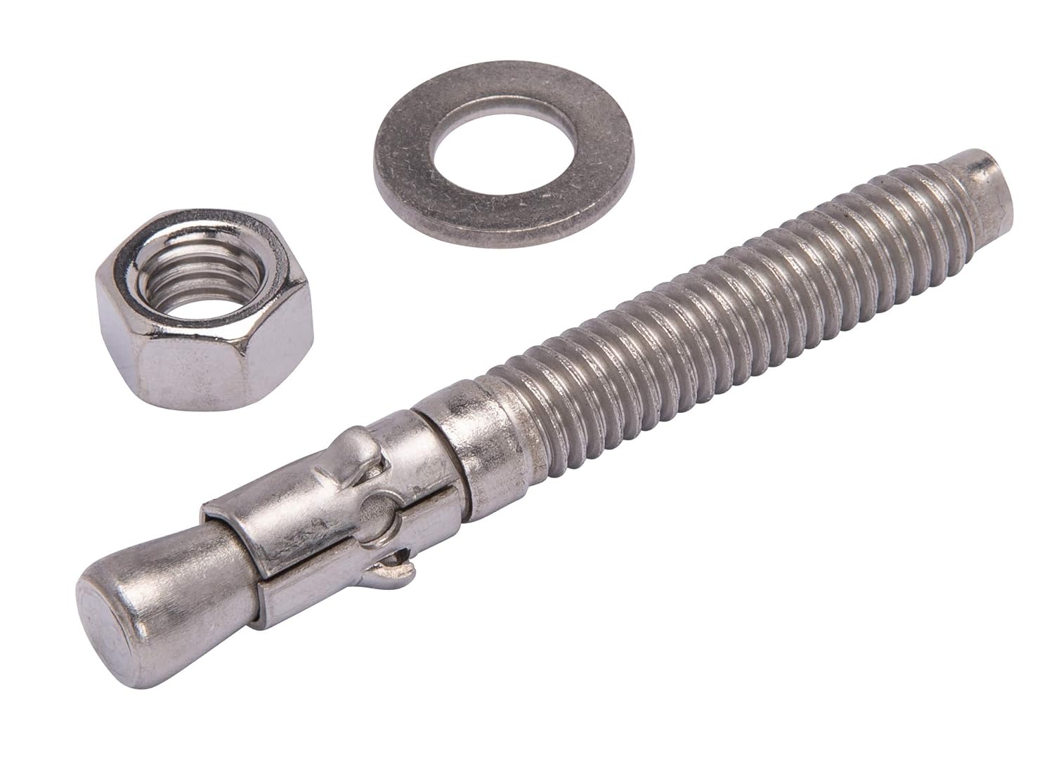 3/8 X 3 Concrete Anchor, 304 Stainless Wedge Anchor with