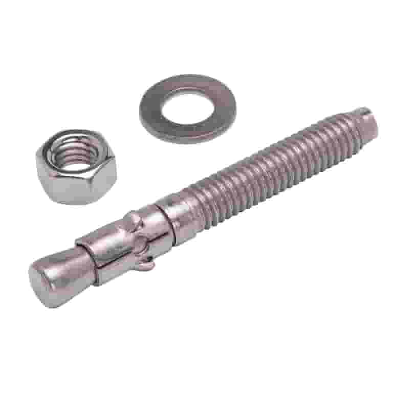 3/8 X 3 Concrete Anchor, 304 Stainless Wedge Anchor with 3/8 X 3 Concrete Anchor, 304 Stainless Wedge Anchor with