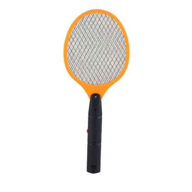Tapette anti-moustiques électrique sans fil à piles, jaune