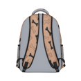 thumbnail image 3 of Dog Bone Brown Pattern Backpack for School, Cute School Bag with Adjustable Shoulder Straps and Padded Back, 15.3"x11"x6.7", 3 of 4