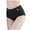 Black, variant on Women's Panties Underwear for Women Lace Waistband Full Briefs High Leg Knickers Soft Stretch Panties for Everyday Comfort Pink XXL