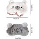 thumbnail image 5 of Paquete de 2 máscaras para dormir con diseño de animales de dibujos animados, de felpa suave, con los ojos vendados, para mujeres y niñas, para viajar, siesta, dormir por la noche (paquete de 2 o, 5 of 5