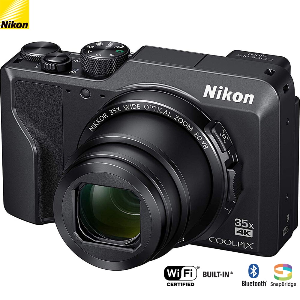 Nikon 26527B Coolpix A1000 16MP 35x Optical Zoom 4K Compact Digital