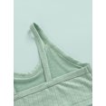 thumbnail image 6 of Baby Girls Sumer Clothes Set Camisole Crop Top + Drawstring Elastic Shorts 2 Piece Outfits, 6 of 8