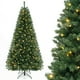 thumbnail image 2 of Costway Árbol de Navidad de 240 cm con 1182 puntas de ramas de PVC 400 luces LED de color blanco cálido Guantes, 2 of 5