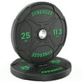 thumbnail image 1 of Synergee Bumper Plates – Durable Olympic Weight Plates, Low-Bounce Rubber for Strength Training, Powerlifting, and Functional Workouts., 1 of 6