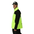 thumbnail image 6 of Frogg Toggs Men's Pilot ll Cruiser Jacket | Black / HiVis Green | Size LG, 6 of 7