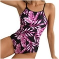 thumbnail image 1 of Traje de Baño de Bikini de Mujer Imprimido Corbata Casual Sexy Dividido de Cintura Alta Conjuntos de Playa, Traje de Baño de Nylon Spandex para la Piscina, el Mar Y las Vacaciones de Verano, 1 of 7