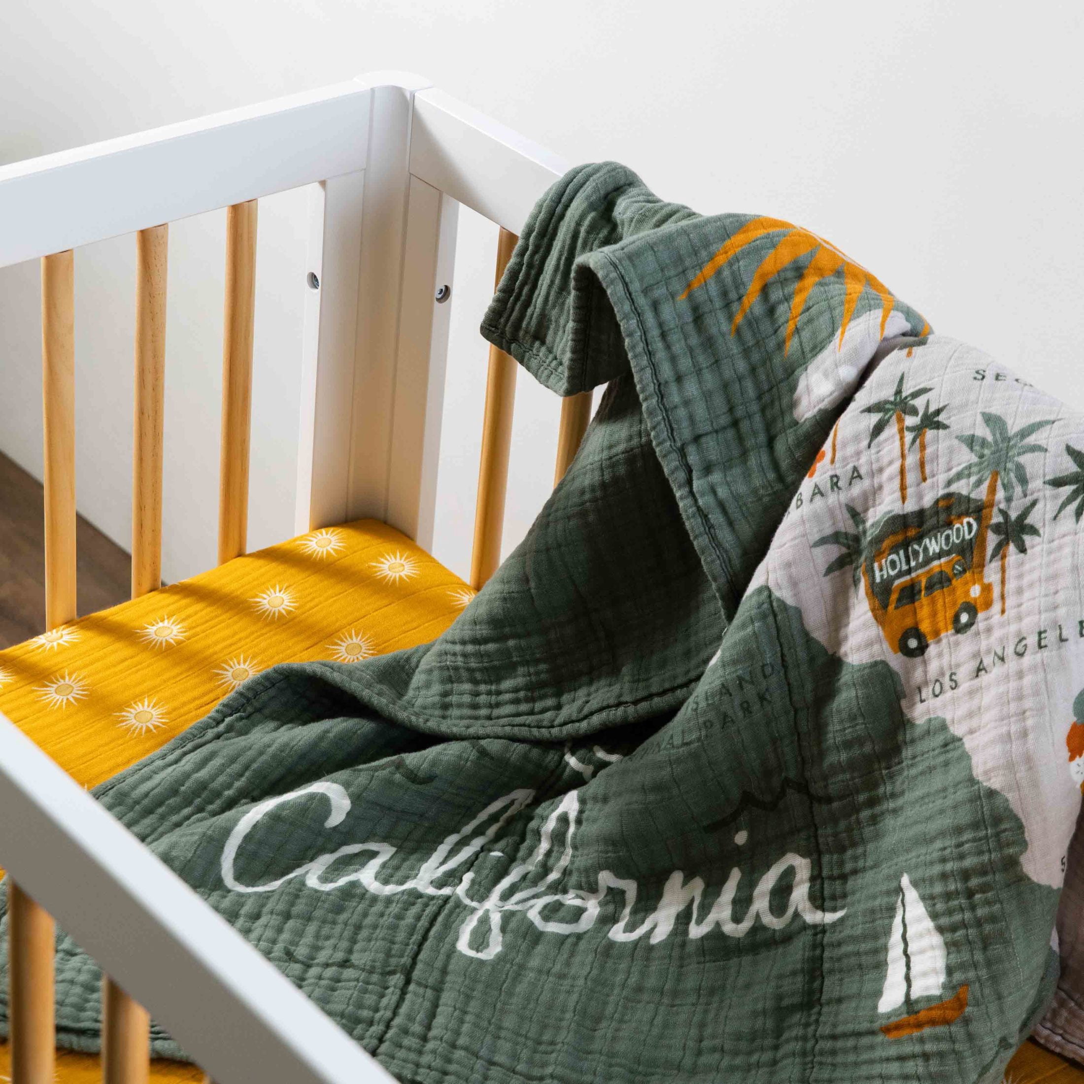 Babyletto Mini Crib Sheet in GOTS Certified Organic Muslin Cotton