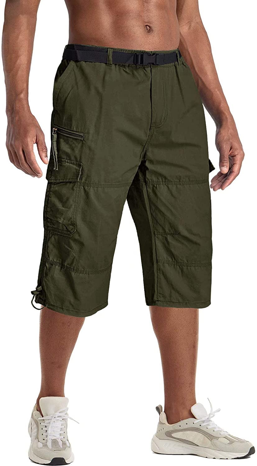 Cargo Shorts Twill Elastic Relaxed Fit 