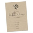 thumbnail image 2 of Inkdotpot 30Rustic Kraft PaperFill-In Style Bridal Shower Invitations Wedding Blank Invites, 2 of 8