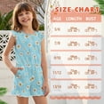 thumbnail image 6 of ZIATUBLE4S Blue Daisy Print Girls Jumpsuit Summer Casual Romper Flutter Sleeves One-Piece Playsuit Elastic High Waist Kids Outfit with Pockets for 11-12 Y, 6 of 6